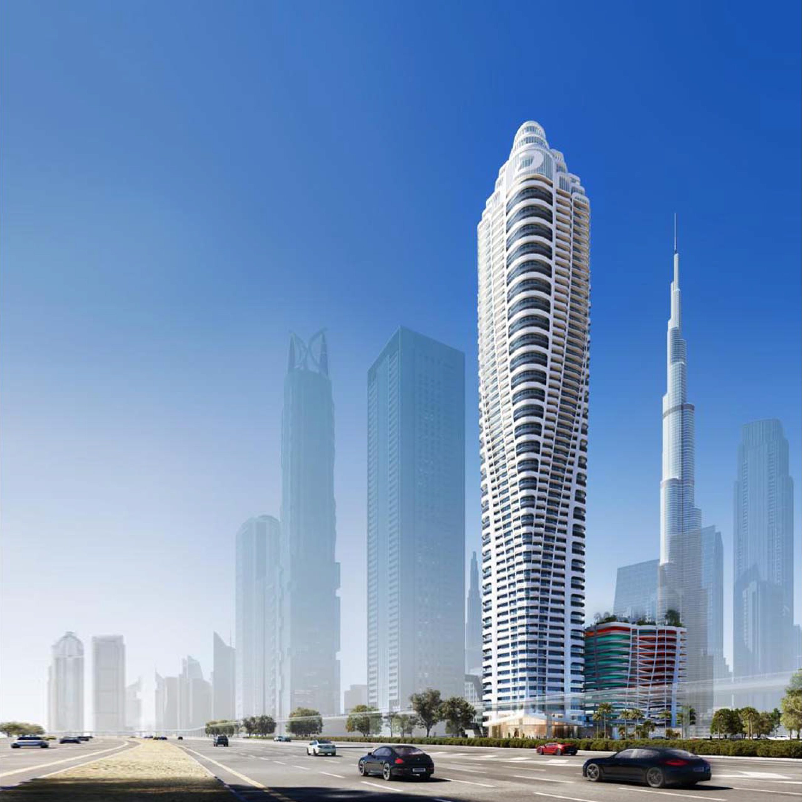 Damac Volta Tower at Sheikh Zayed Road, Dubai by Damac